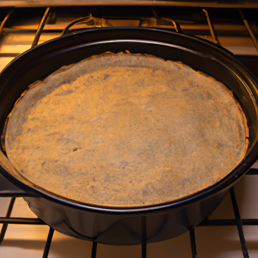 A seasoned cast iron Dutch oven, ready to be used for cooking a delicious pie